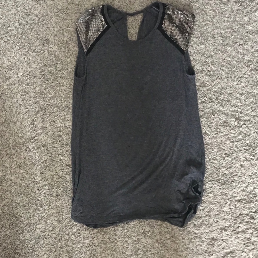 Guess sequined sleeves too